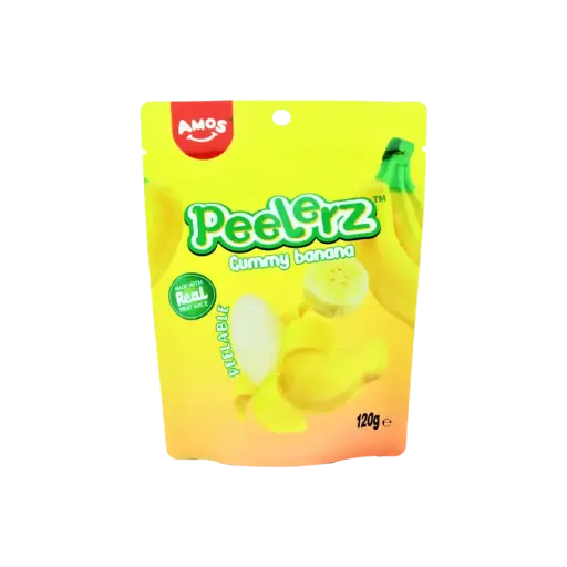 [6936756265780] Amos Peelerz Gummy Banana 12 x 120g