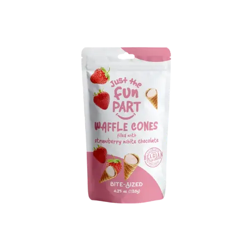 [191414014223] Just The Fun Part Strawberry & White Chocolate 6 x 120g 