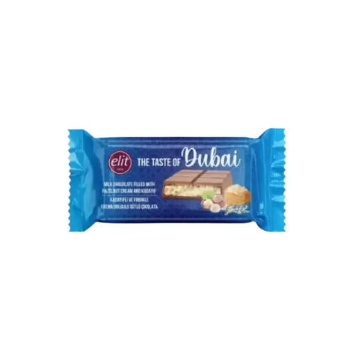 [8698701041297] Elit Dubai Milk Chocolate Hazelnut Cream & Kadayif 12 x 90g